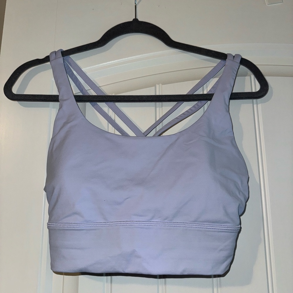 Lululemon Purple Strappy Sports Bra Medium Support
